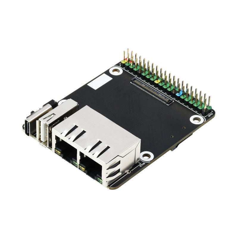 Waveshare Mini Dual Gigabit Ethernet Base Board for RPi Compute Module 4