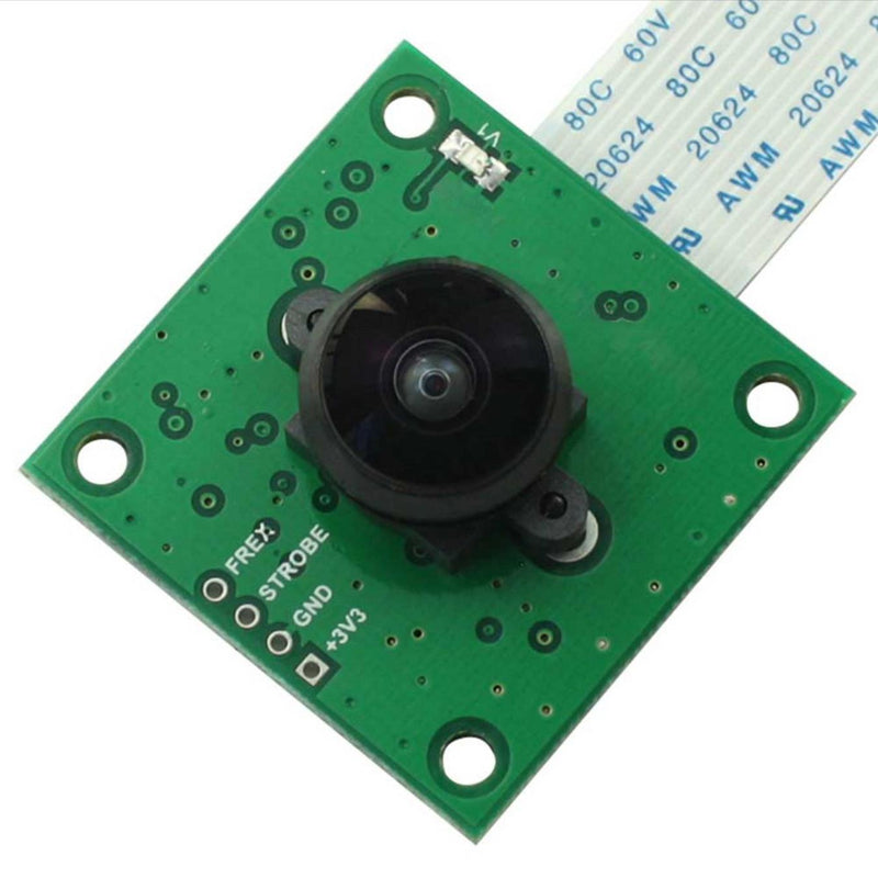 ArduCam OV5647 Camera Board w/ Fisheye Lens M12x0.5 Mount for Raspberry Pi 3
