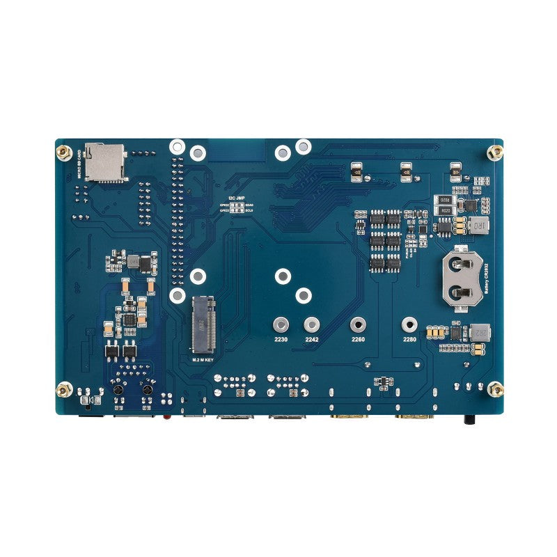 PoE UPS Base Board for RPi CM4, Gigabit Ethernet, Dual HDMI, Quad USB2.0
