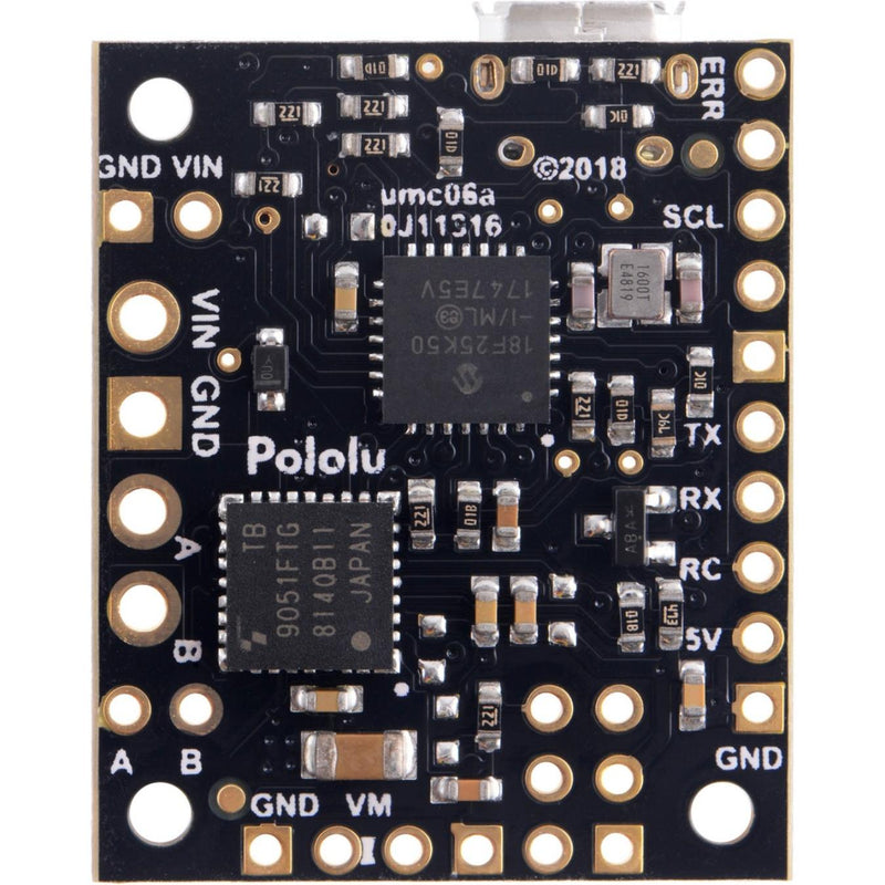 Pololu Jrk G2 2.6A 4.5-28V USB Motor Controller w/ Feedback (Assembled)