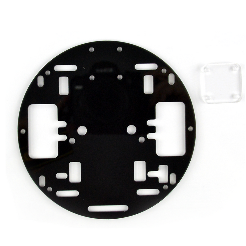 Pololu Round Robot Chassis Transparent Grey
