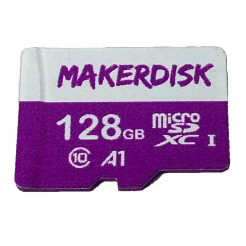 Raspberry Pi Approved MakerDisk microSD Card w/ RPi OS (128GB)