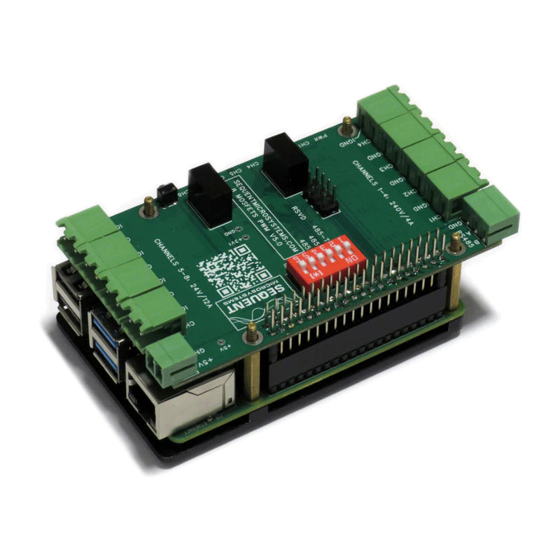 Sequent Microsystems 8 MOSFETS 8-Layer Stackable HAT for Raspberry Pi