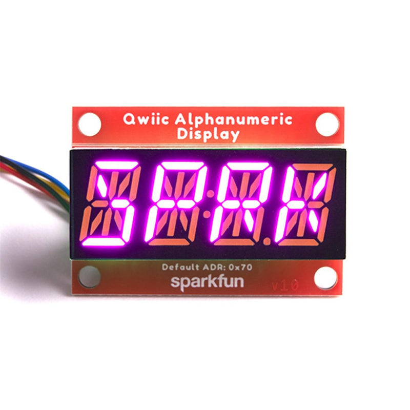 SparkFun Qwiic Alphanumeric Display - Pink