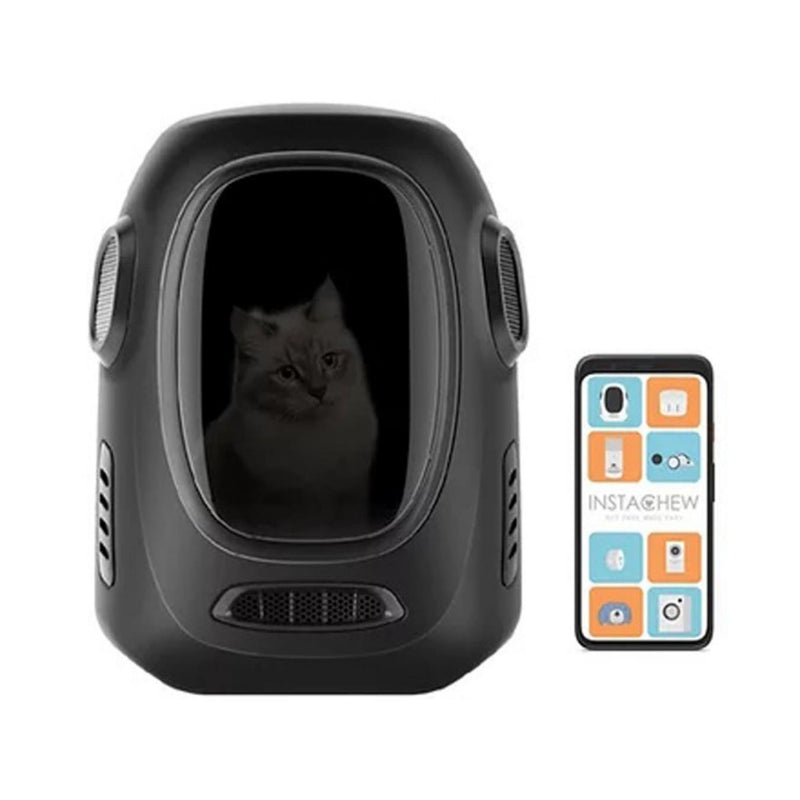 Instachew Trekpod Smart Pet Carrier -Black (App-Enabled)
