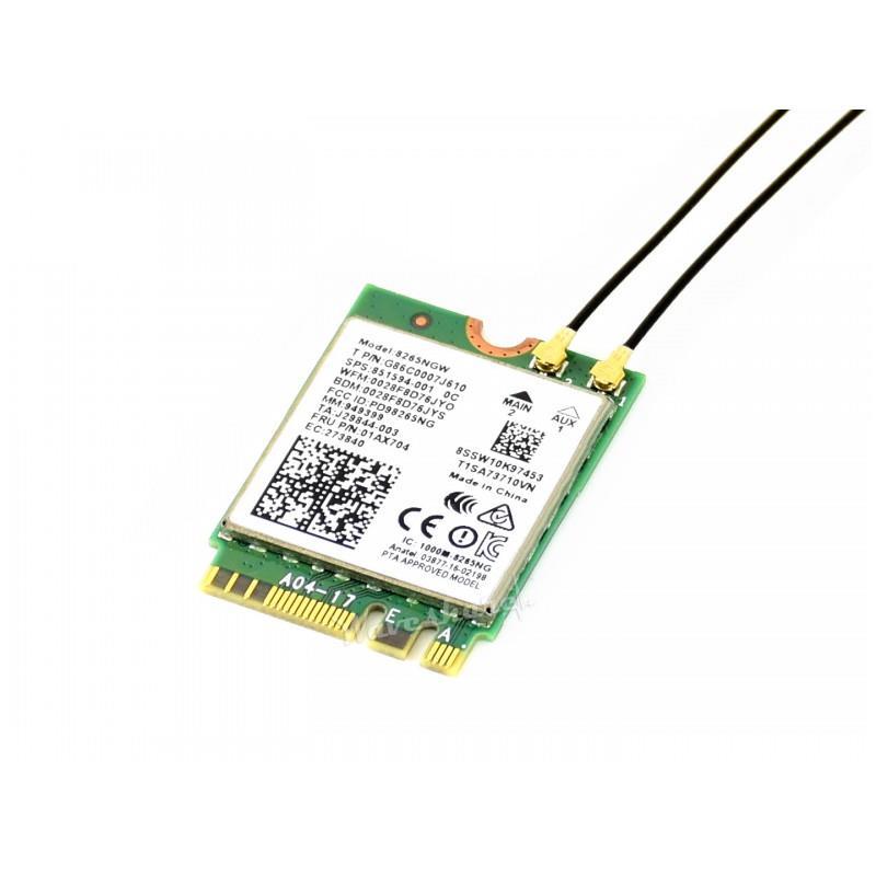 Waveshare AC8265 Wireless NIC for Jetson Nano, WiFi / Bluetooth